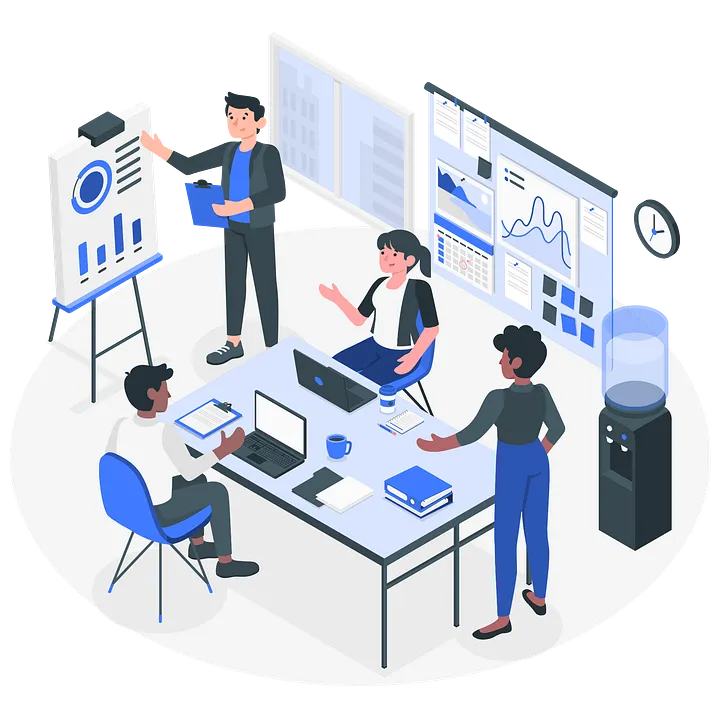 Team Working Illustration